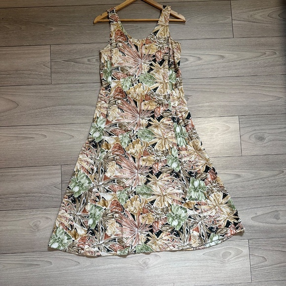 Vintage Carroll Reed Collections Floral A Line Dress Rayon Made in Canada - Picture 7 of 9
